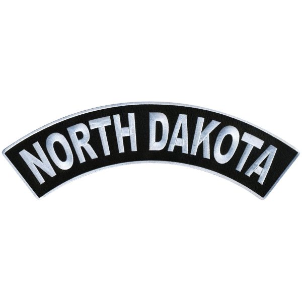 North Dakota 12” X 3” Top Rocker Patch