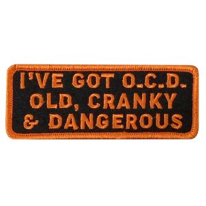 OCD 4 x 1.5 Embroidered Patch