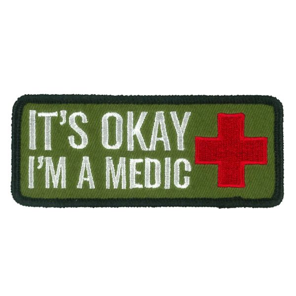 OKAY MEDIC 4 x 1.5 Embroidered Patch