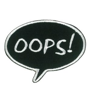 OOPS Embroidered Patch