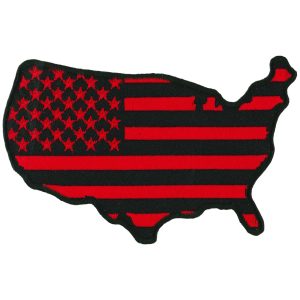 Red Country Flag 4 Patch