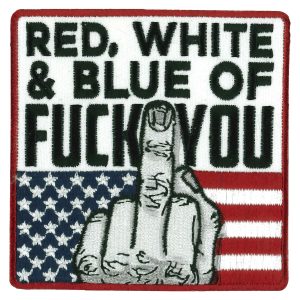 Red White and Blue 3 X 3 Patch