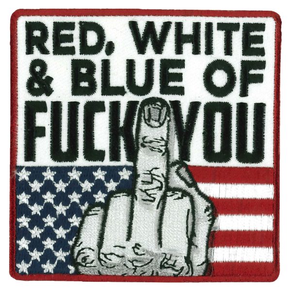 Red White and Blue 3 X 3 Patch