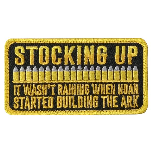 STOCKING UP 4 x 2 Embroidered Patch