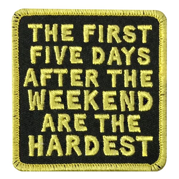THE FIRST 2.5 x 2.67 Embroidered Patch