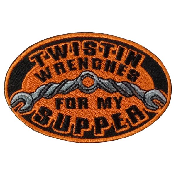 TWISTIN WRENCHES 4 x 2.5 Embroidered Patch
