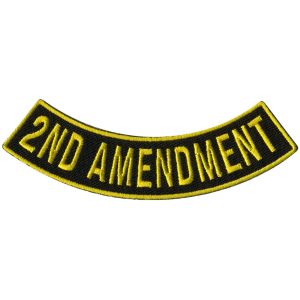 2nd Amendment 4 X 1 Bottom Rocker Patch