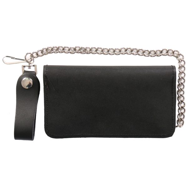 7 BiFold Black Leather Wallet