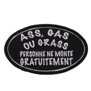 Ass Gas Or Grass Person 4x2 Patch