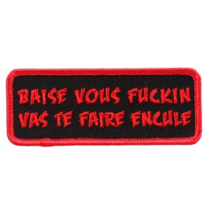 Baise Vous Fuckin Vas Te 4x1 Patch