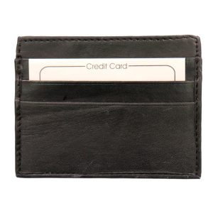 Black Credit Card Holding Wallet