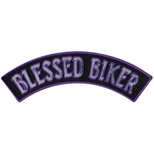 Blessed Biker 4” X 1” Top Rocker Patch