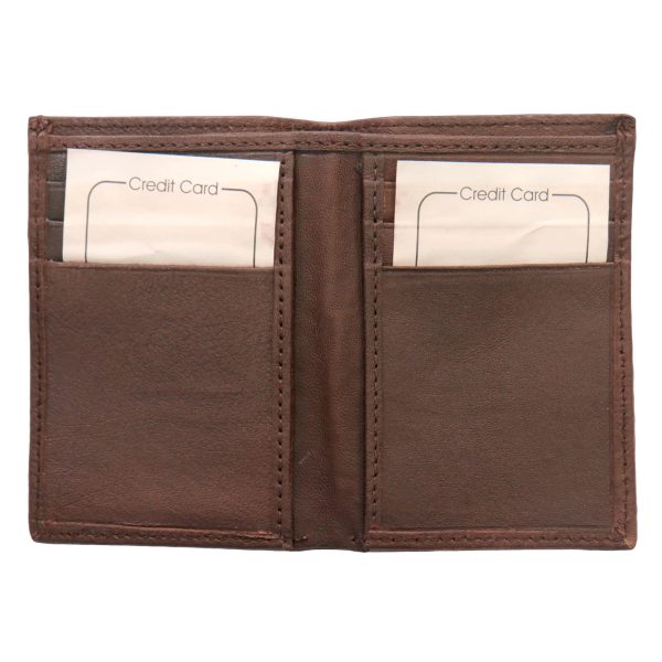 Brown Credit Card Holding Wallet