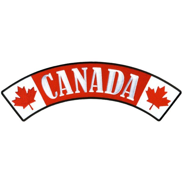 Canada 12” X 3” Top Rocker Patch