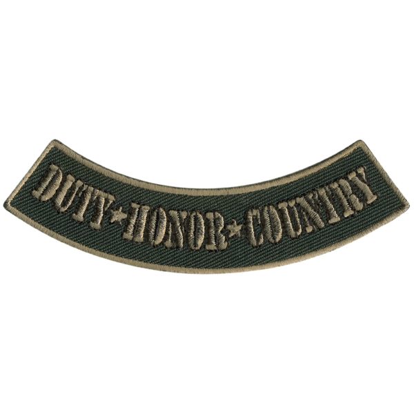 Duty Honor Country 4” X 1” Bottom Rocker