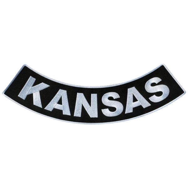 Kansas 12” X 3” Bottom Rocker Patch