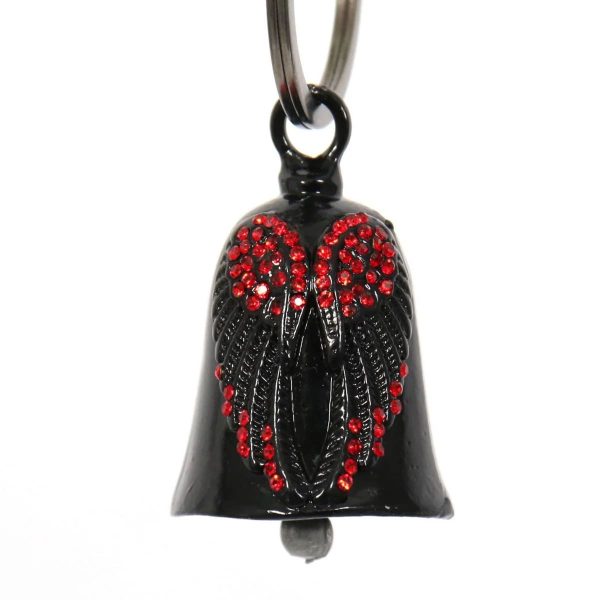 MLB9004 'Wings with Red Diamond' Motorcycle Good Luck Bell