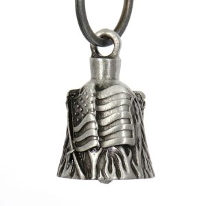 MLB9036 'USA Flag' Motorcycle Good Luck Bell