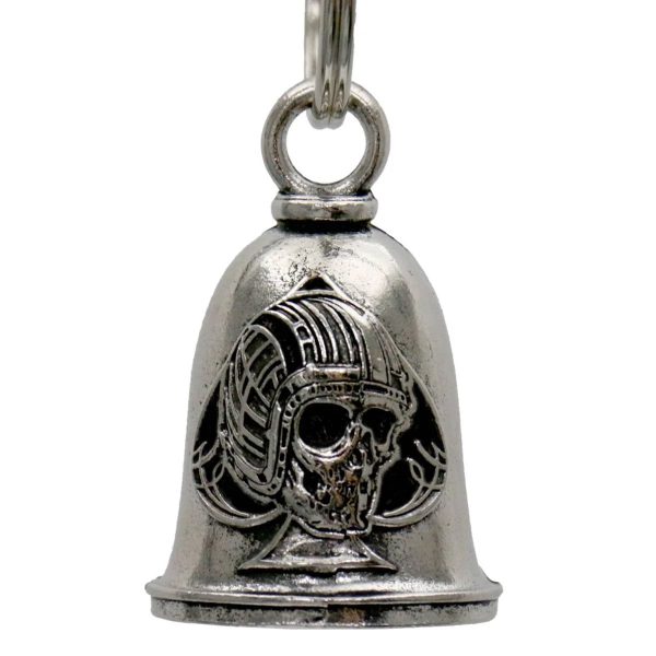 MLB9140 Spade Skull Motorcycle Good Luck Bell