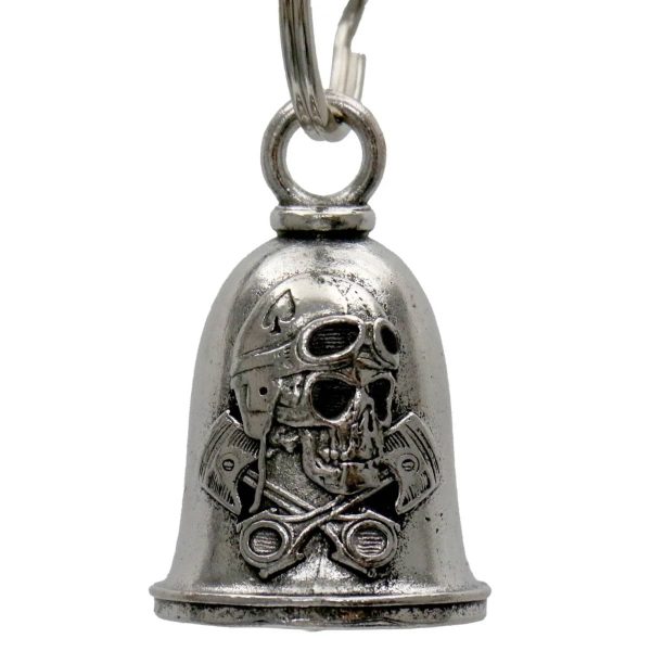 MLB9149 Vintage Skull Motorcycle Good Luck Bell