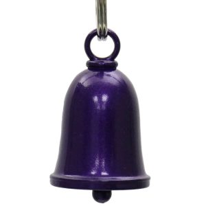 MLB9173 Glitter Purple Motorcycle Good Luck Bell