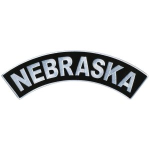 Nebraska 12 X 3 Top Rocker Patch