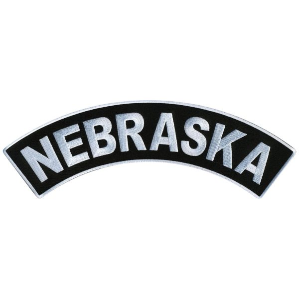 Nebraska 12 X 3 Top Rocker Patch