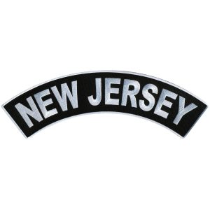 New Jersey 12 X 3 Top Rocker Patch