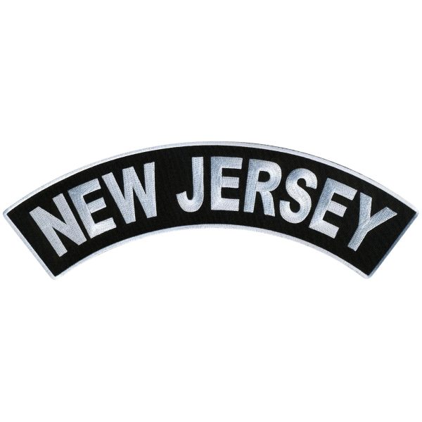 New Jersey 12 X 3 Top Rocker Patch