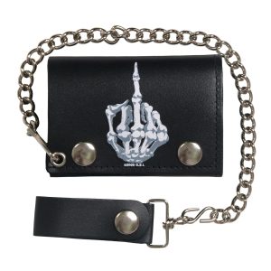 Skeleton Finger Trifold Wallet