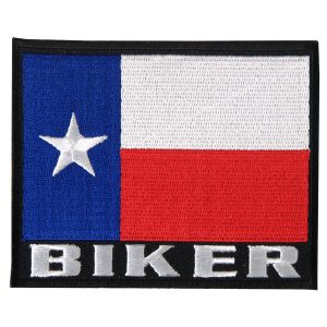Texas Biker Flag 4 x 3 Patch