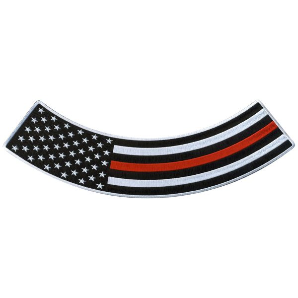 Thin Red Line 12” X 3” Bottom Rocker Patch