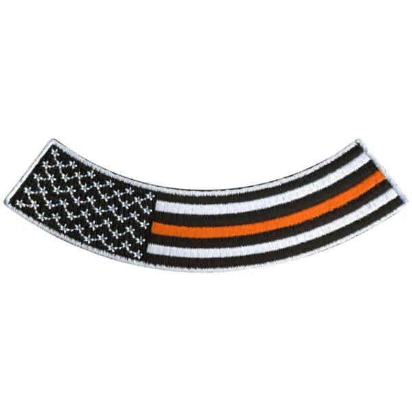 This Orange Line 4” X 1” Bottom Rocker Patch