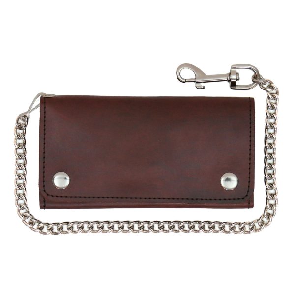 Tri-Fold w 13 card slots Crazy Horse Brown Wallet