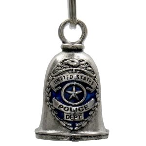 MLB9062 Police Badge Motorcycle Good Luck Bell