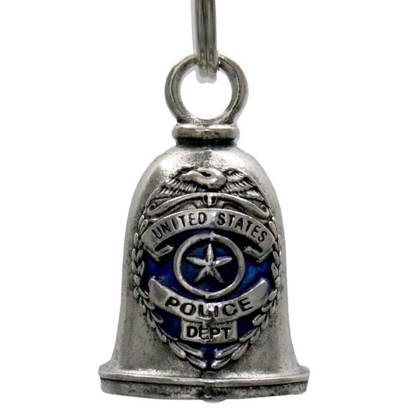 MLB9062 Police Badge Motorcycle Good Luck Bell