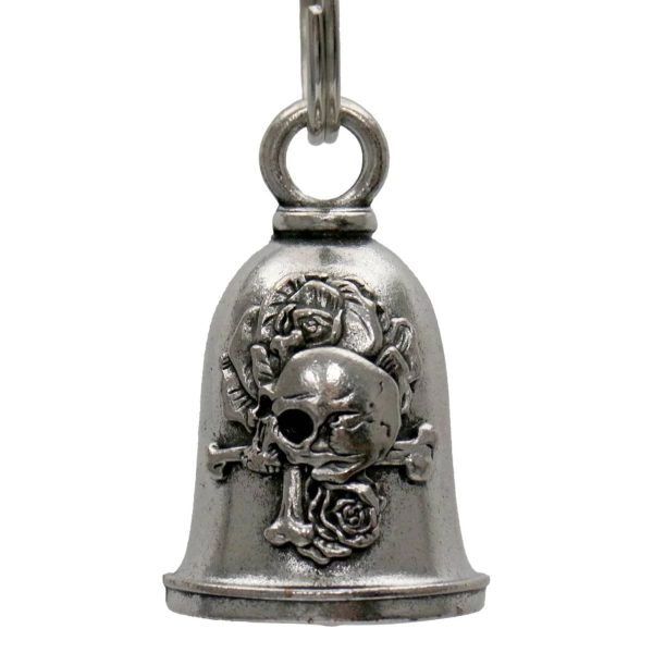 MLB9134 Rose Skull Motorcycle Good Luck Bell
