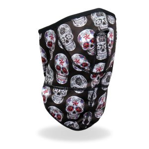 FWC2007 Sugar Skulls Face Wrap Neck Warmer