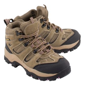 Women's Brown Leather Lace-Up Waterproof Outdoor Hiking Boots Shoes MBL9496